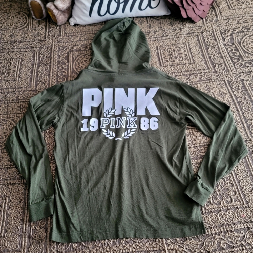 PINK Victoria's Secret Hooded Longsleeve Top | Size XS | NWOT